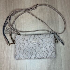 Nanette Lepore Beige Patterned Crossbody Bag